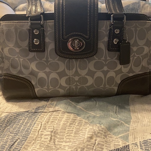 Coach Grey Satchel - Picture 1 of 7